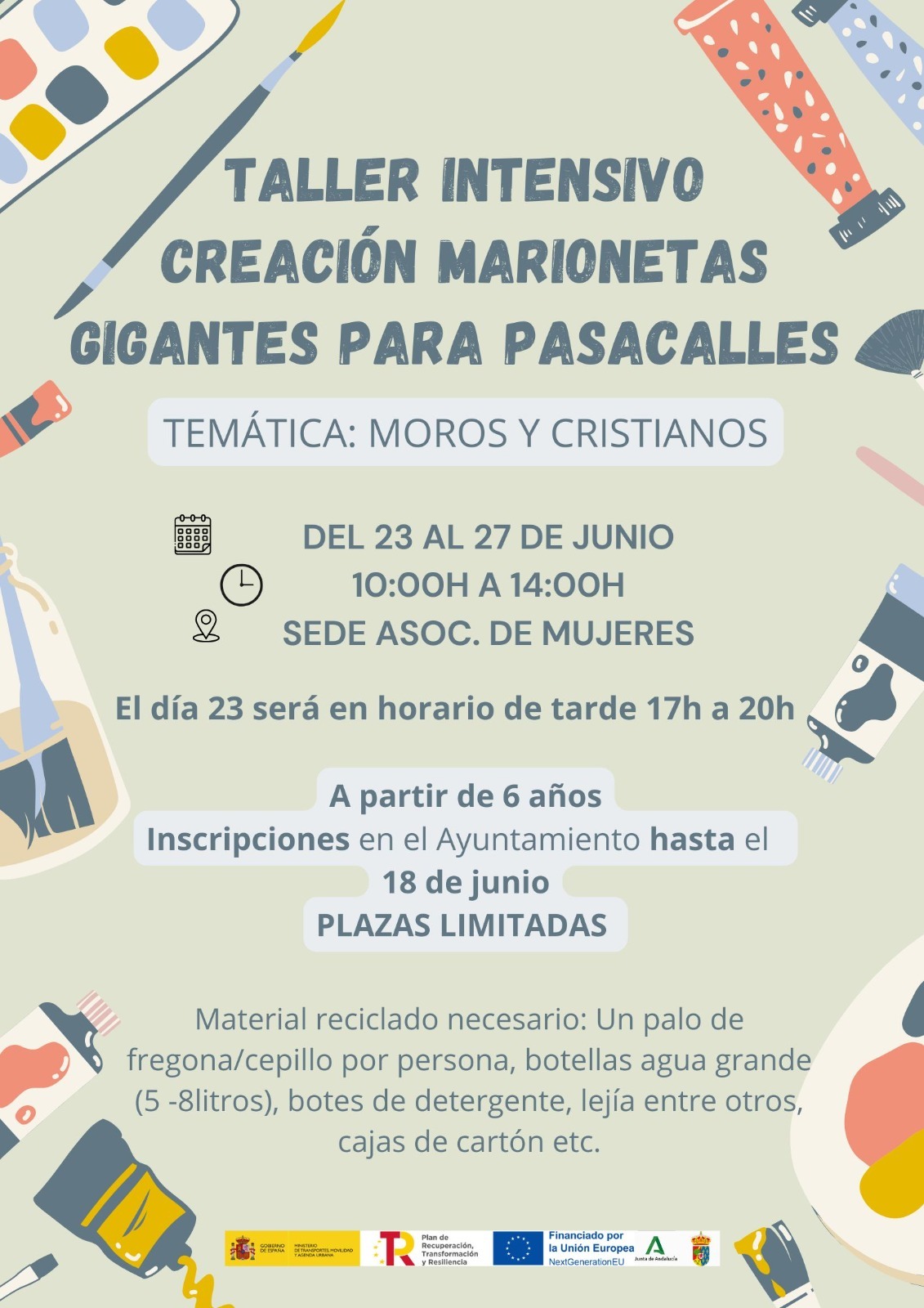 TALLER INTENSIVO CREACIÓN DE MARIONETAS