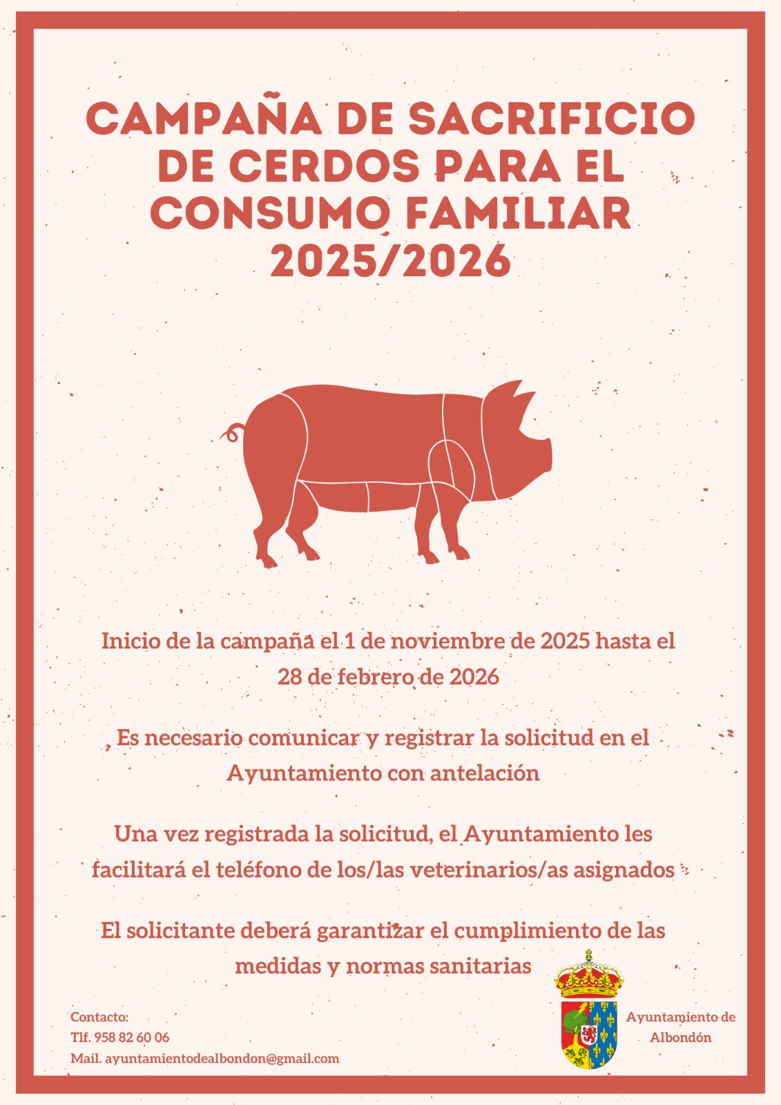 Campaña de sacrificio de cerdos para el consumo familiar 25/26